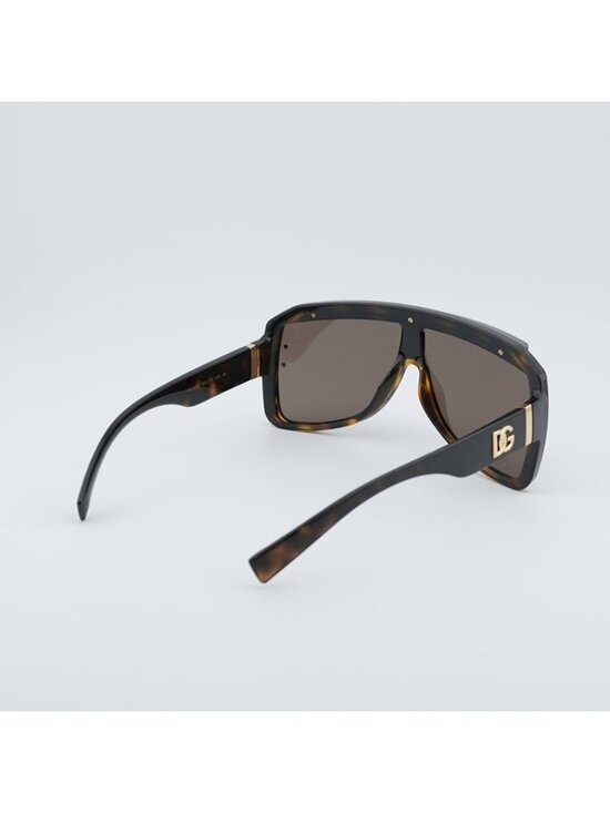 Dolce & Gabbana DG6205 502/73 Sunglasses Havana Square Frame, Brown Lenses main image 10